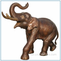 Garten antike Leben Größe Bronze Elefanten-Statue